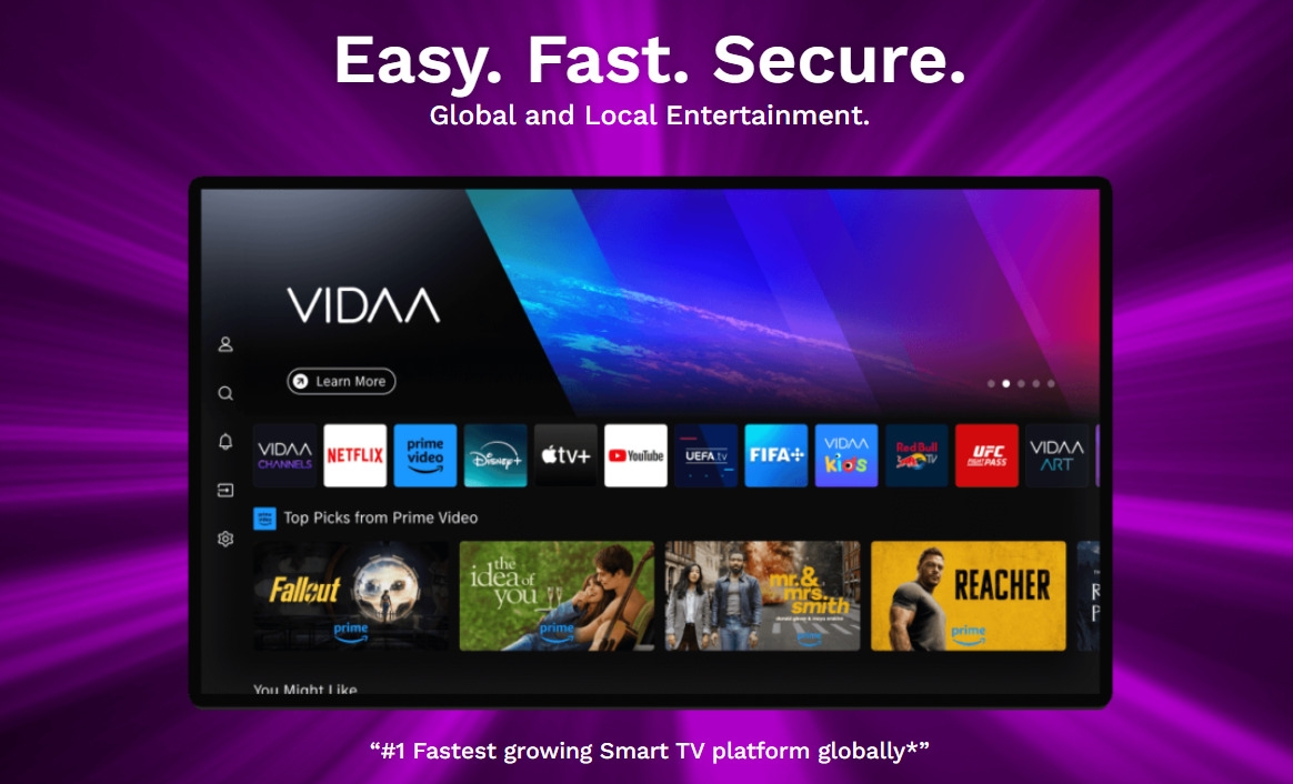 Amtec 43L12V 43-inch Full HD Vidaa Smart TV - Black (1YR WRTY)