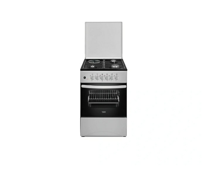 VON Cooker 3 Gas + 1 Electric - VCF503131NFY Enamel Grey