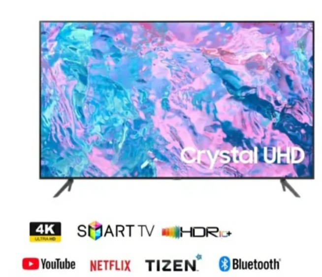 Samsung 85 Inch Smart TV CU7000 Crystal UHD 4K HDR10+ 60Hz Dolby Bluetooth Voice Assistant (85CU7000)