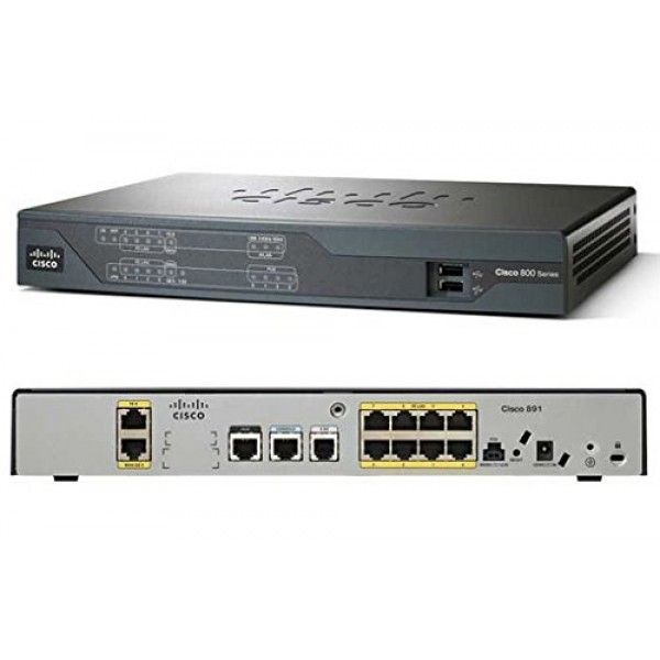 Cisco C891F-K9 Integrated Services Router- 2 WAN connectivity options – Gigabit Ethernet and Fiber.