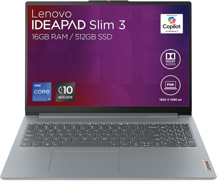 Lenovo 14IRH8 IdeaPad Slim 3 , Intel Core i7-13620H, 13 Gen 16GB RAM 512GB SSD 14" FHD (83EL0051UE)
